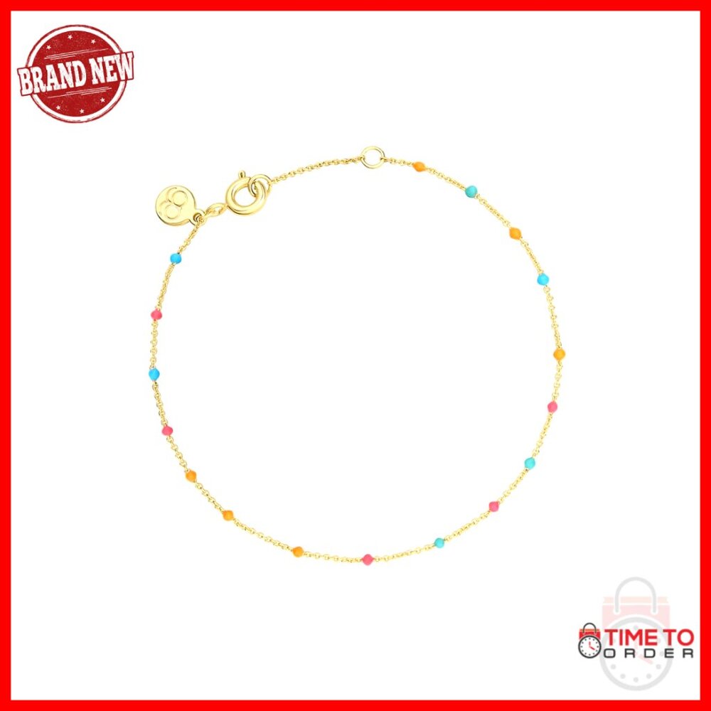 Gold Plated Charm Bracelet Adjustable Layering Minimal Chic Everyday Jewelry